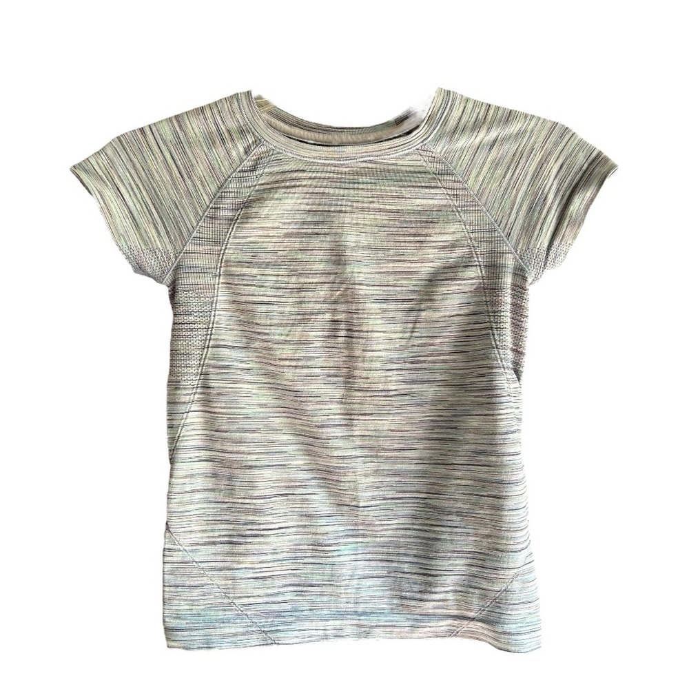 All in motion size small (6/6x) periwinkle Heather athletic short sleeve top